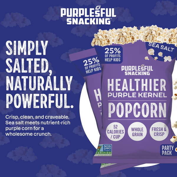 Purplesful Sea Salt Popcorn