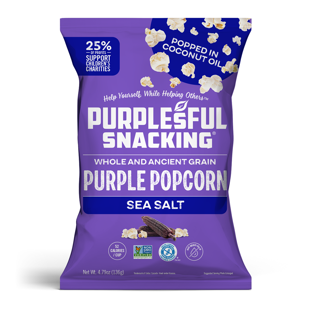 Purplesful Sea Salt Popcorn